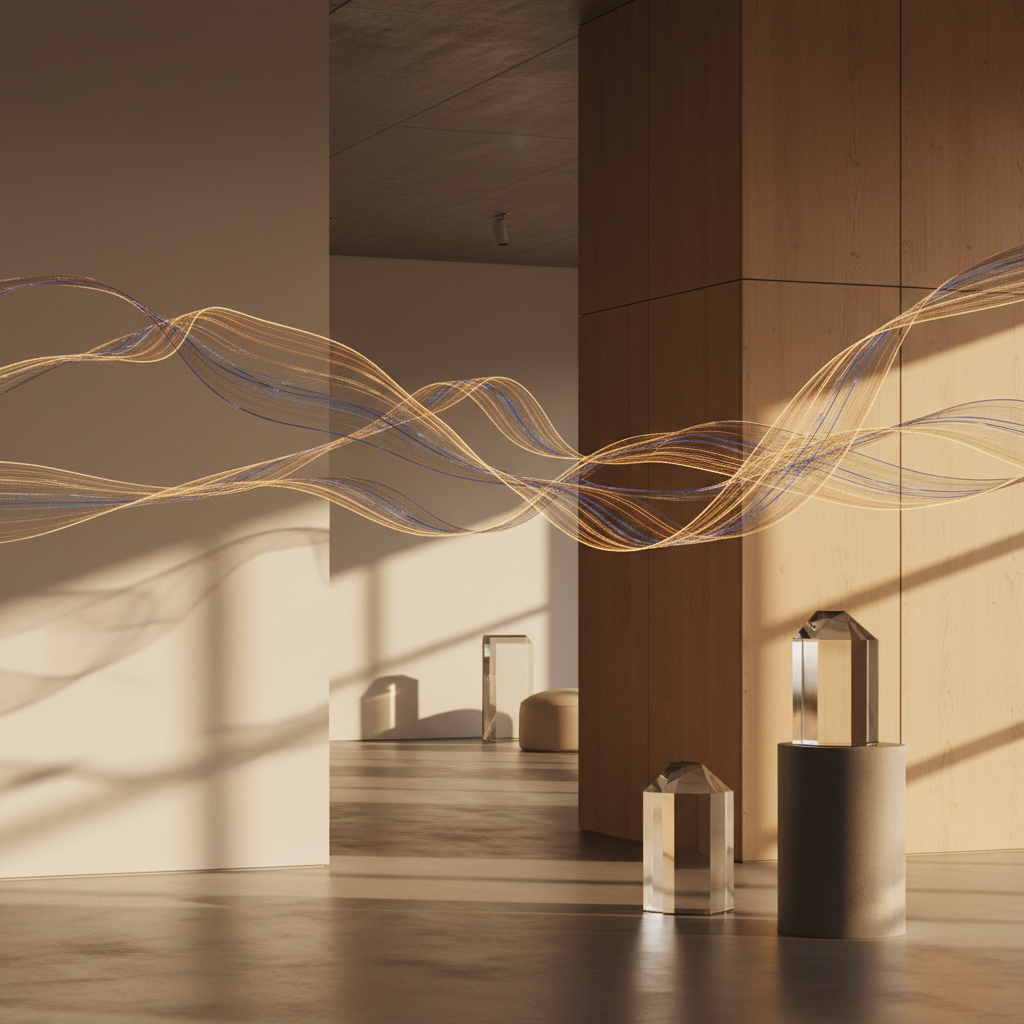 Abstract timeline showing parallel transformation paths, with mobile-first and AI-first as complementary patterns