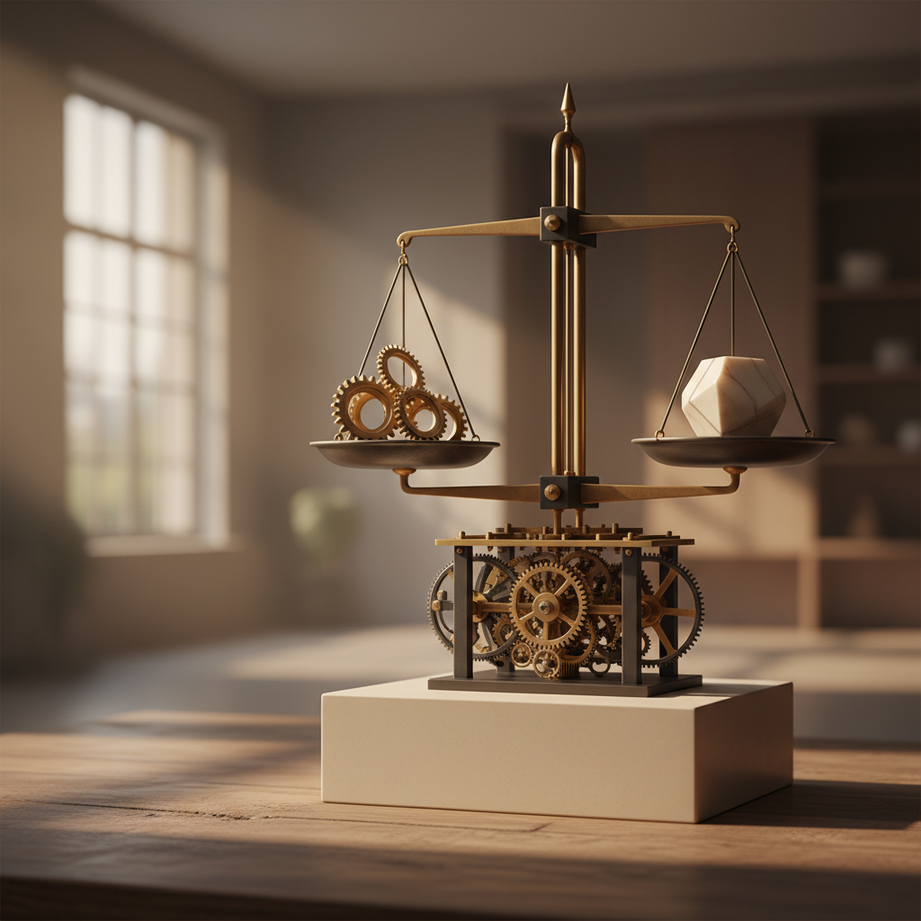 Abstract conceptual illustration of intangible asset identification across six categories