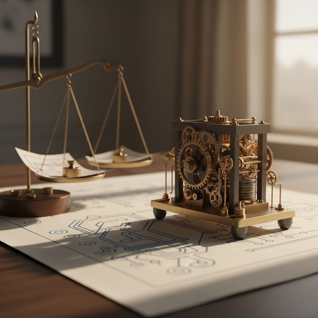 Abstract editorial illustration of the Relief from Royalty valuation method showing discounted cash flows attributable to a brand or patent