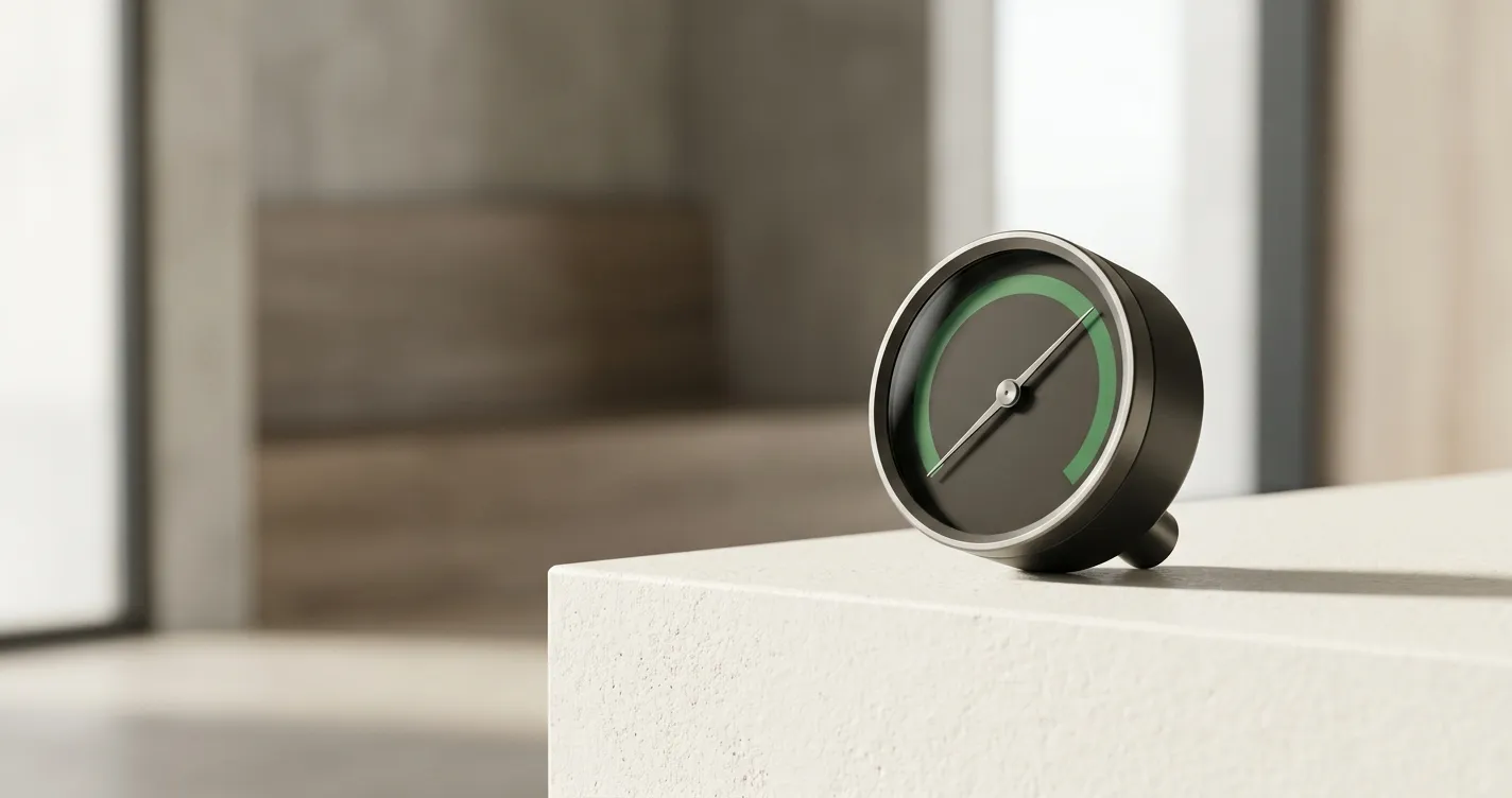 A precision gauge resting in its optimal band, representing the efficiency Series B underwriters buy